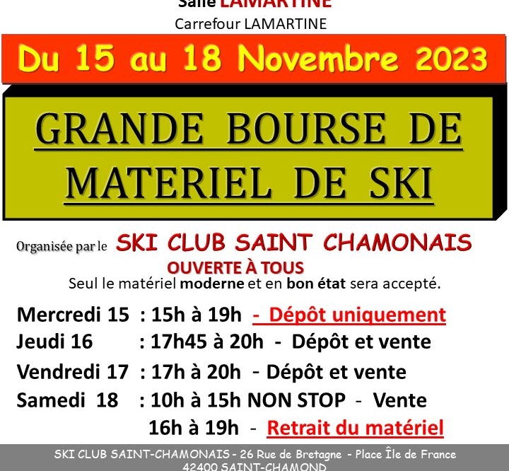 Bourse aux Skis 2023